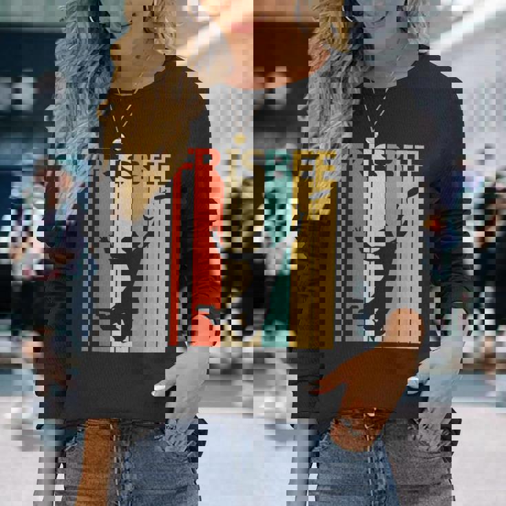 クラシック フリスビー スポーツ ヴィンテージ 長袖Tシャツ 彼女への贈り物