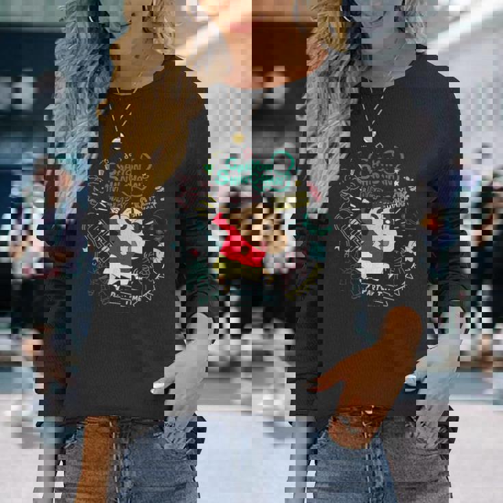 クレヨンしんちゃん しんちゃんと楽器のパーティタイム 長袖Tシャツ 彼女への贈り物