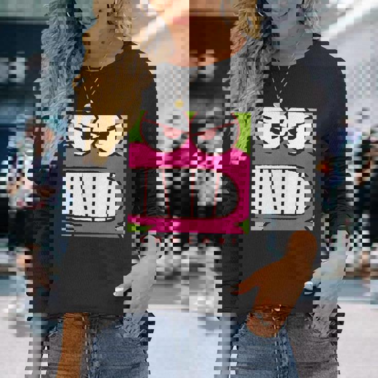 クレヨンしんちゃん ワニ山さん どアップ 長袖Tシャツ 彼女への贈り物