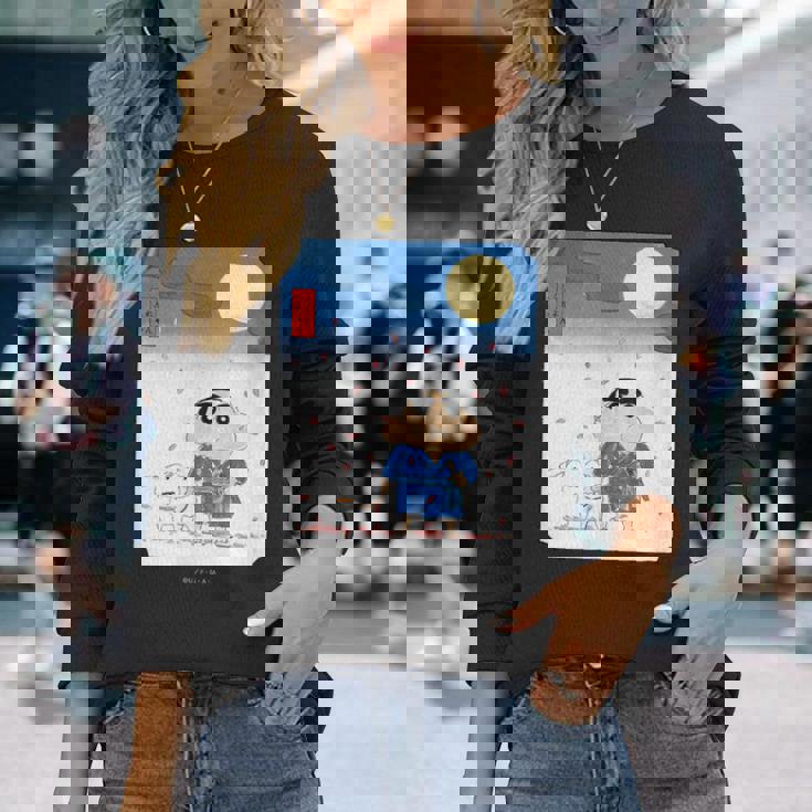 クレヨンしんちゃん 夜桜としんちゃん 長袖Tシャツ 彼女への贈り物