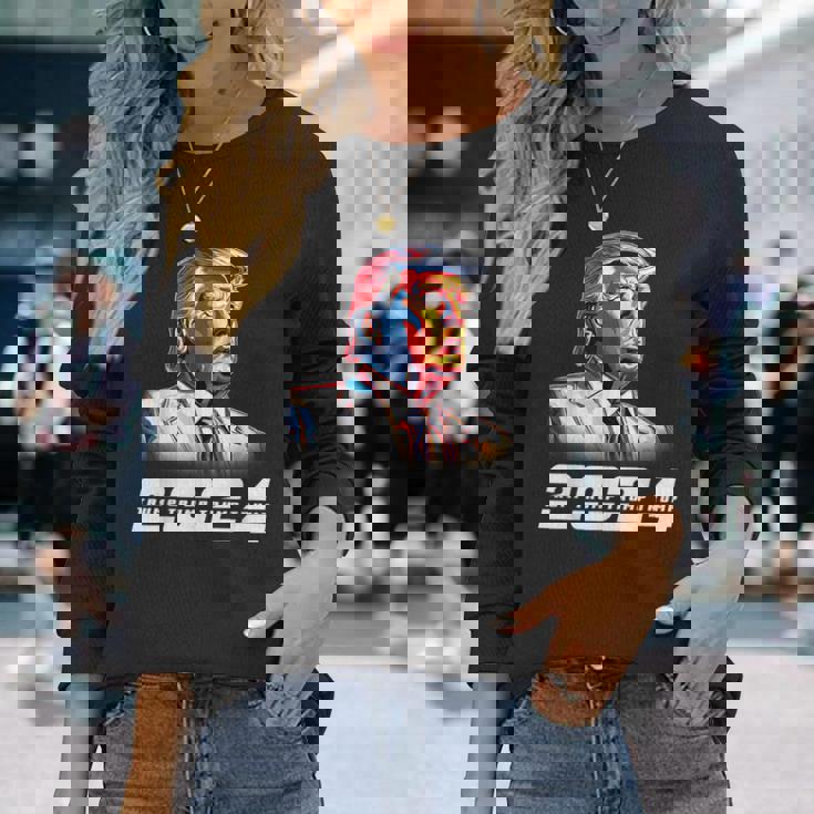 クール大統領ドナルド・トランプ 2024 長袖Tシャツ 彼女への贈り物