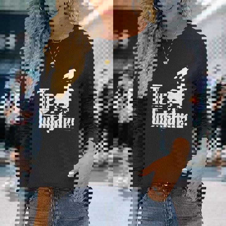 コーギー犬のお父さん犬のお父さん面白い犬愛好家 長袖Tシャツ 彼女への贈り物