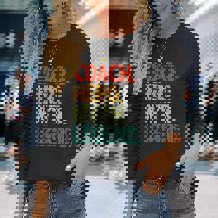 コーチ ヒーロー 神話 伝説 ヴィンテージ ファニー コーチ 長袖Tシャツ 彼女への贈り物