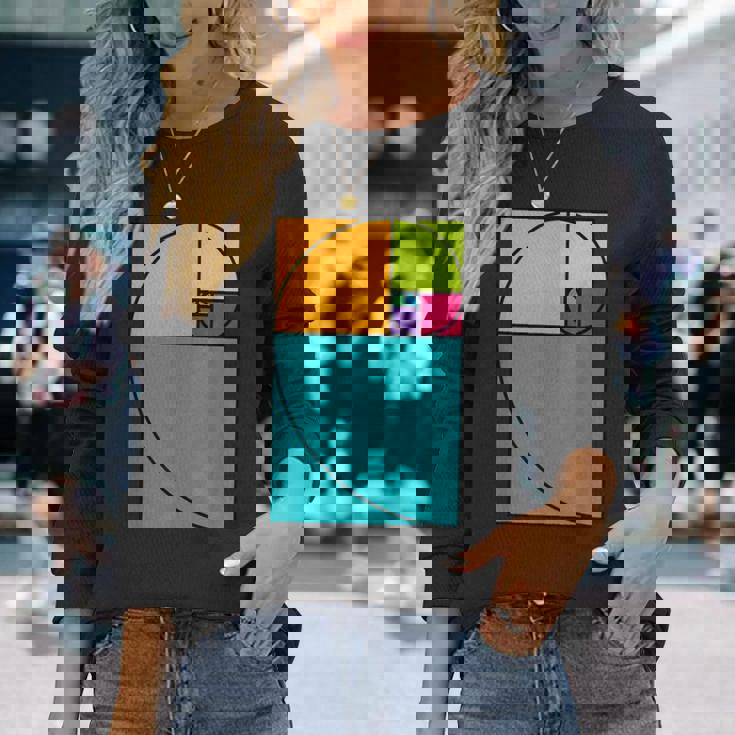 ゴールデンカット 自然 科学 数学 美術 先生 長袖Tシャツ 彼女への贈り物