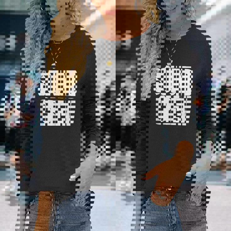 サウンドクルーtシャツ コンサートイベントスタッフ ブラックtシャツ 長袖Tシャツ 彼女への贈り物