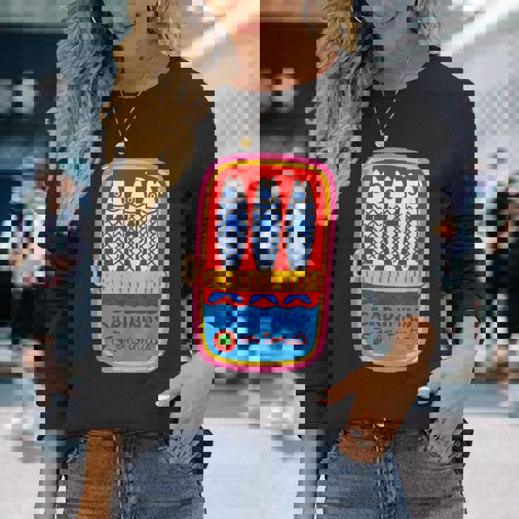 サルディーニャス エム トメイト 遊び心のあるイラスト 長袖Tシャツ 彼女への贈り物