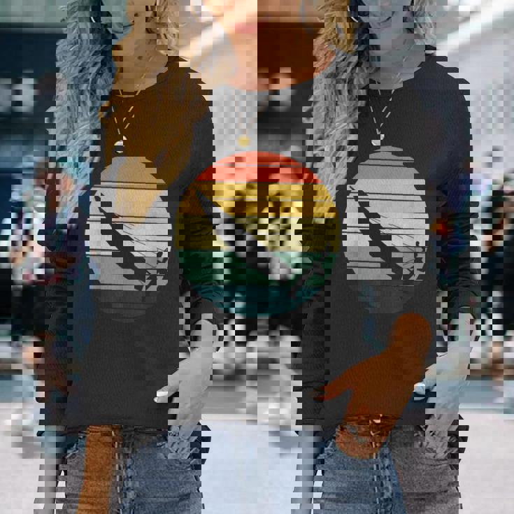 サンセット カタマラン セーリング 長袖Tシャツ 彼女への贈り物