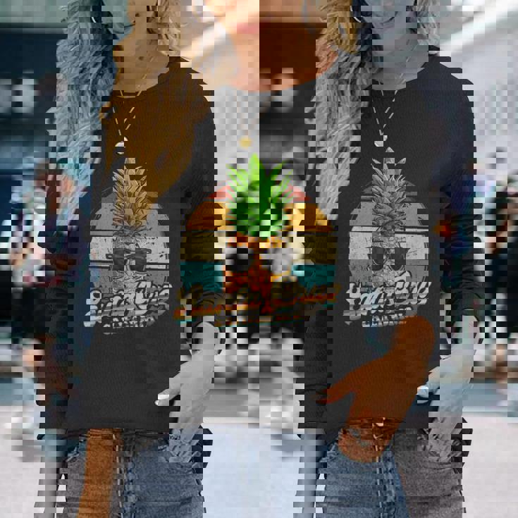 サンタクルーズ カリフォルニア ヴィンテージ レトロ 長袖Tシャツ 彼女への贈り物