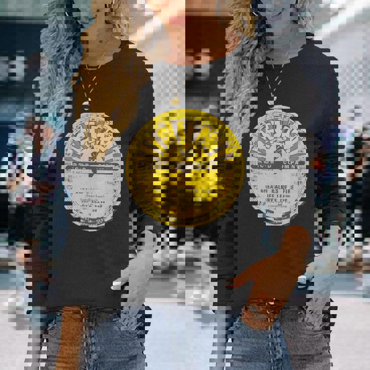 サン・レコードビニール・ジェリー・リー・ルイスグレート・ボールズ・オブ・ファイア 長袖Tシャツ 彼女への贈り物