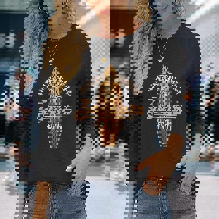 サーフ ザラウツ スペイン サーフィン バケーション 長袖Tシャツ 彼女への贈り物