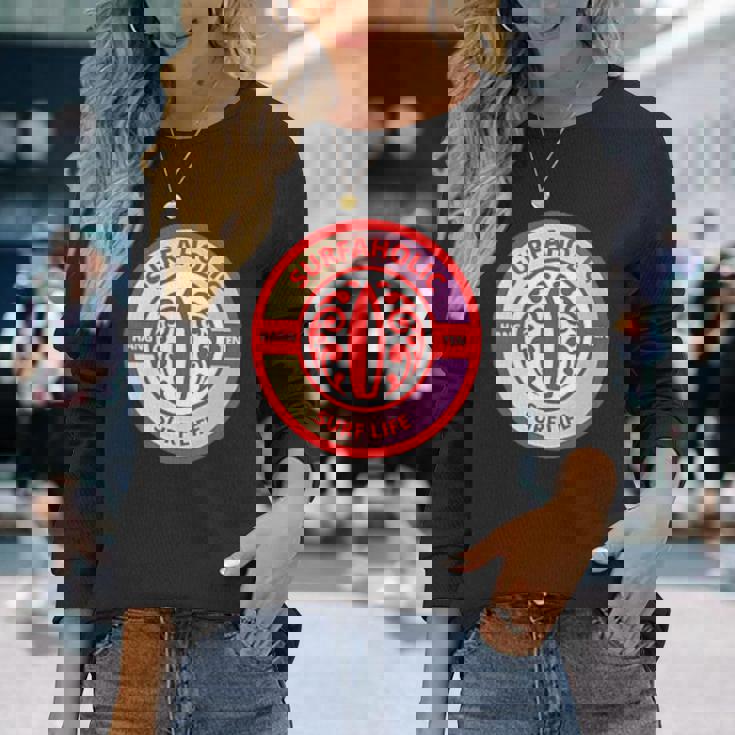 サーフホリック ハングテン サーフライフ サーフボード サーフ サーフィン 長袖Tシャツ 彼女への贈り物