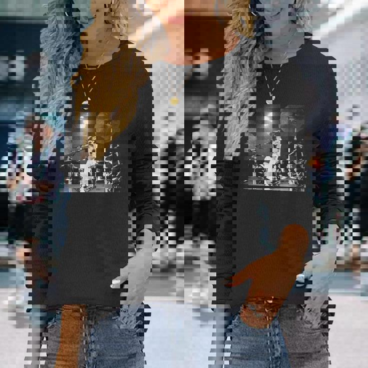 ザ・フー・キース・ムーン ドラマー ライヴ・イン・レディング 1971 長袖Tシャツ 彼女への贈り物