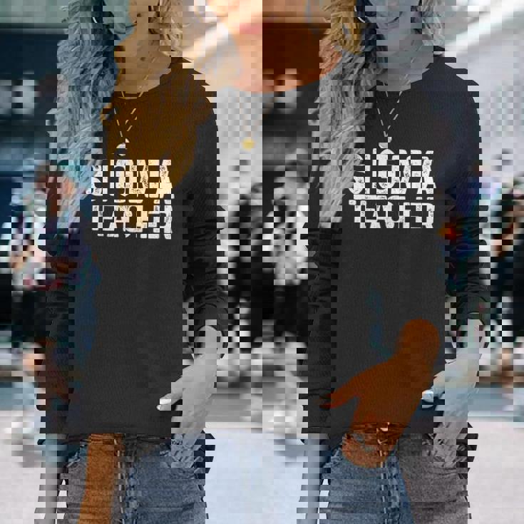 シグマティーチャーファニーミームラバーズシグマ 長袖Tシャツ 彼女への贈り物