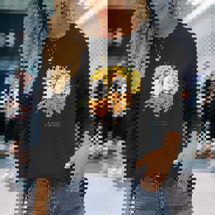 シマエナガ 長袖Tシャツ 彼女への贈り物