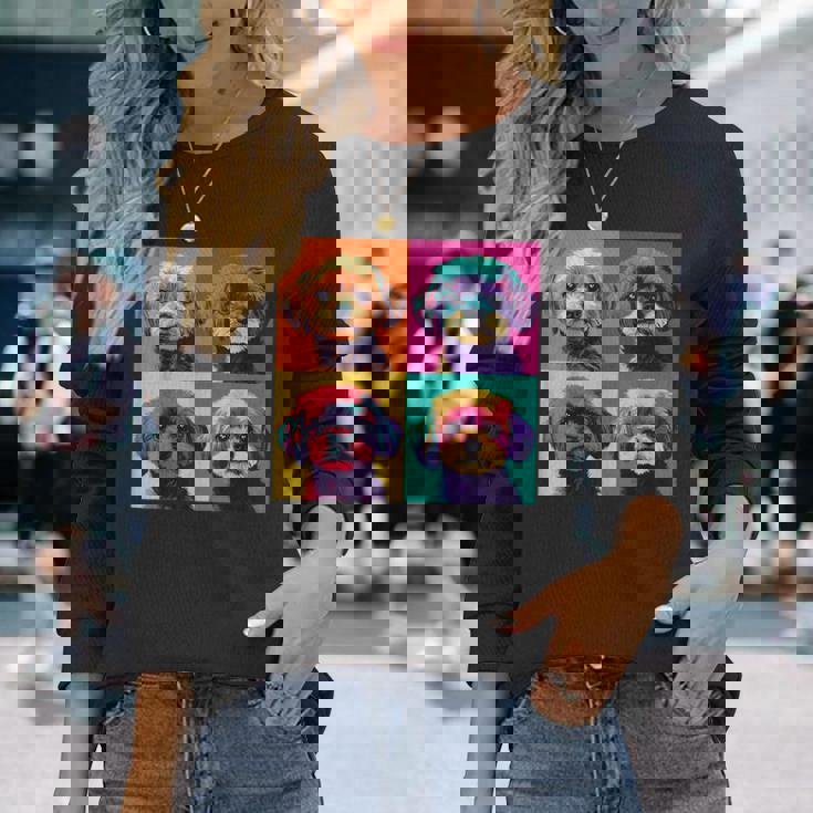 シーズーアートデザイン 長袖Tシャツ 彼女への贈り物