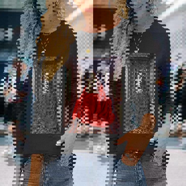 ジャン・ファン・エイク作 ルッカ・マドンナ 1436 長袖Tシャツ 彼女への贈り物