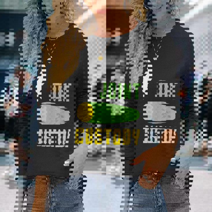 ジョイントカストディ マリファナウィード 長袖Tシャツ 彼女への贈り物