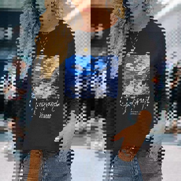 スイス ユングフラウヨッホ お土産 ユングフラウヨッホ 長袖Tシャツ 彼女への贈り物