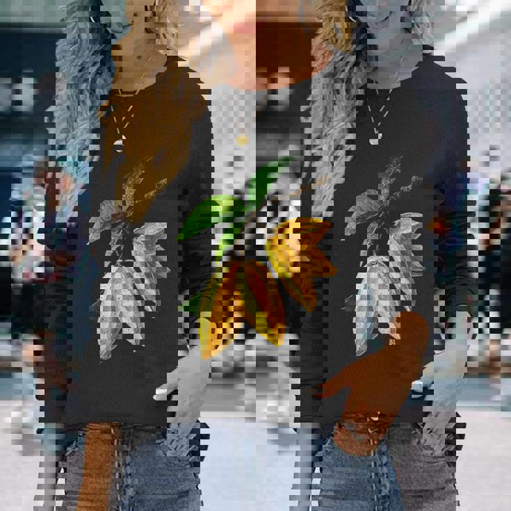 スターフルーツ フルーツ モチーフ イラスト スターフルーツ 長袖Tシャツ 彼女への贈り物