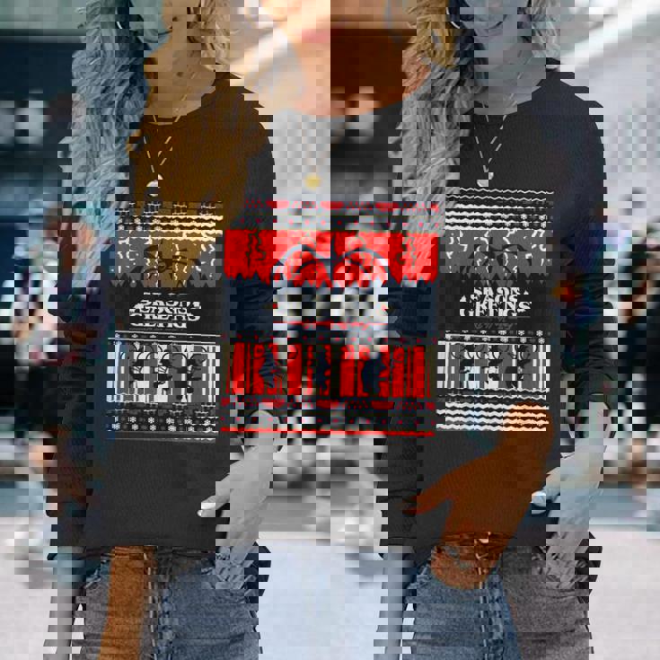 ストレンジャー・シングス Xmas Mind Flayer 逆さまファン記念品 長袖Tシャツ 彼女への贈り物