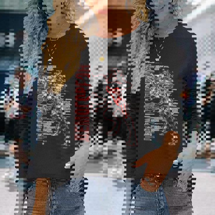 ストレンジャー・シングス デモゴルゴン プロフィール 解剖学 ファン記念品 長袖Tシャツ 彼女への贈り物