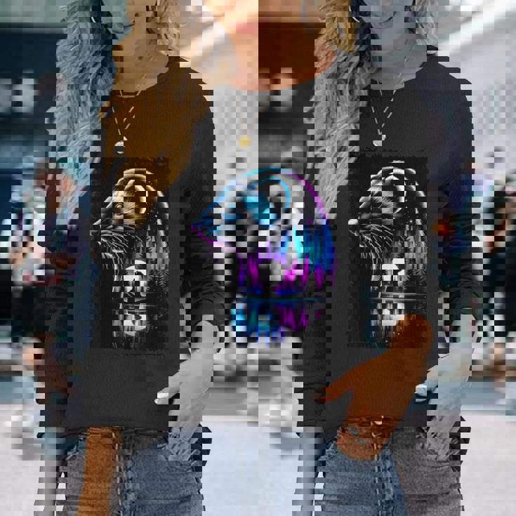 スピリット アニマル イタチ メンズ レディース キッズ クリスマス 長袖Tシャツ 彼女への贈り物