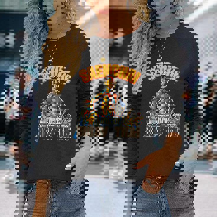 センチャイ-ムエタイの王様 長袖Tシャツ 彼女への贈り物