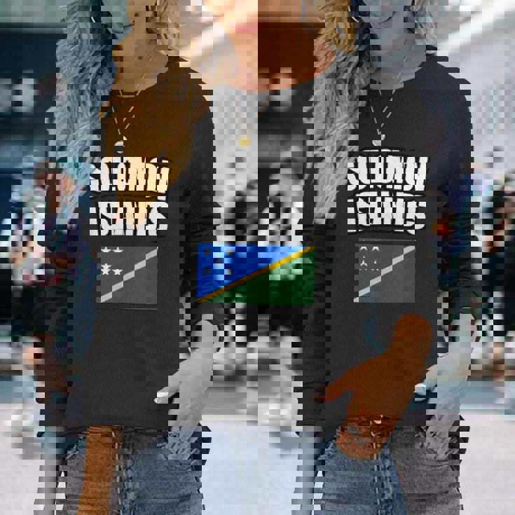 ソロモン諸島 長袖Tシャツ 彼女への贈り物