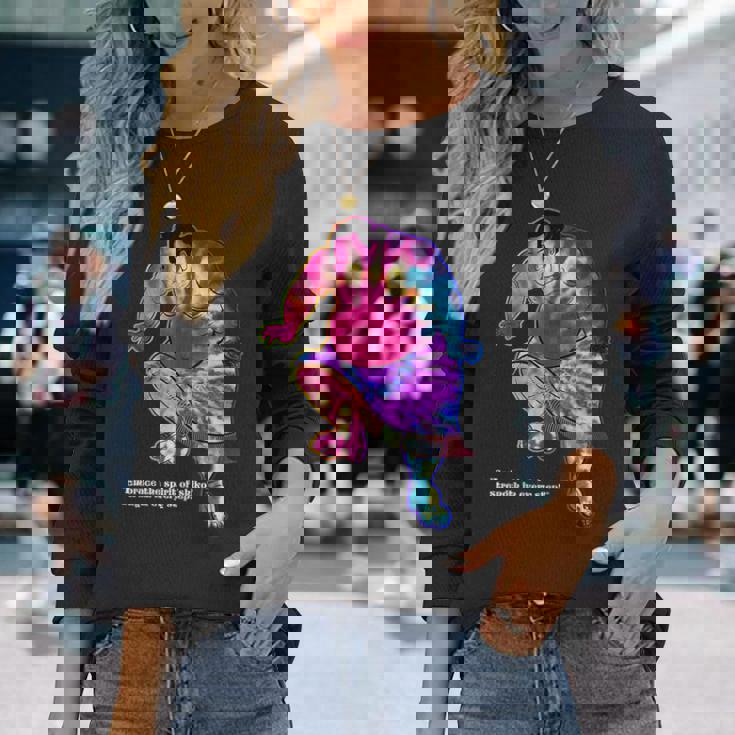 タイダイ染めお相撲t 長袖Tシャツ 彼女への贈り物