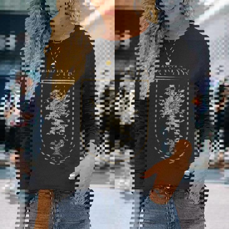 タルタリア-タルタリア帝国グリフィン、タルタリア家紋 長袖Tシャツ 彼女への贈り物