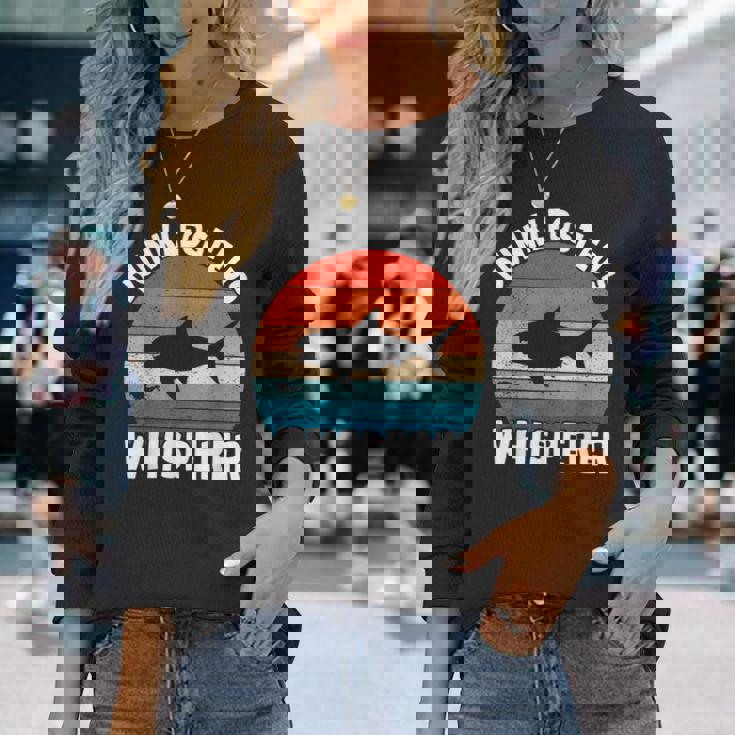 ダンクルオステウス ウィスパラー デボン紀の海の怪物 古生物学 長袖Tシャツ 彼女への贈り物