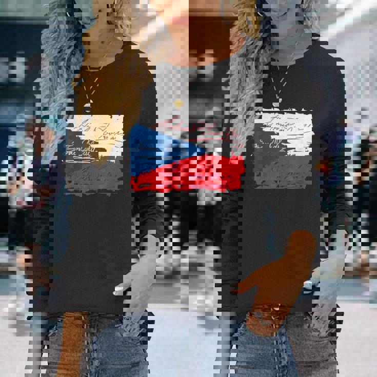 チェコの作曲家 ドヴォラック・ドラ・スメタナ チェコ 長袖Tシャツ 彼女への贈り物