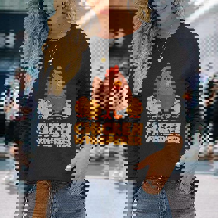 チキンウィスパラー ファストフード ファンギフト 長袖Tシャツ 彼女への贈り物