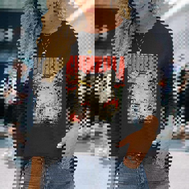 チンチラのオーナーへの面白いチンチラのクールなギフト 長袖Tシャツ 彼女への贈り物