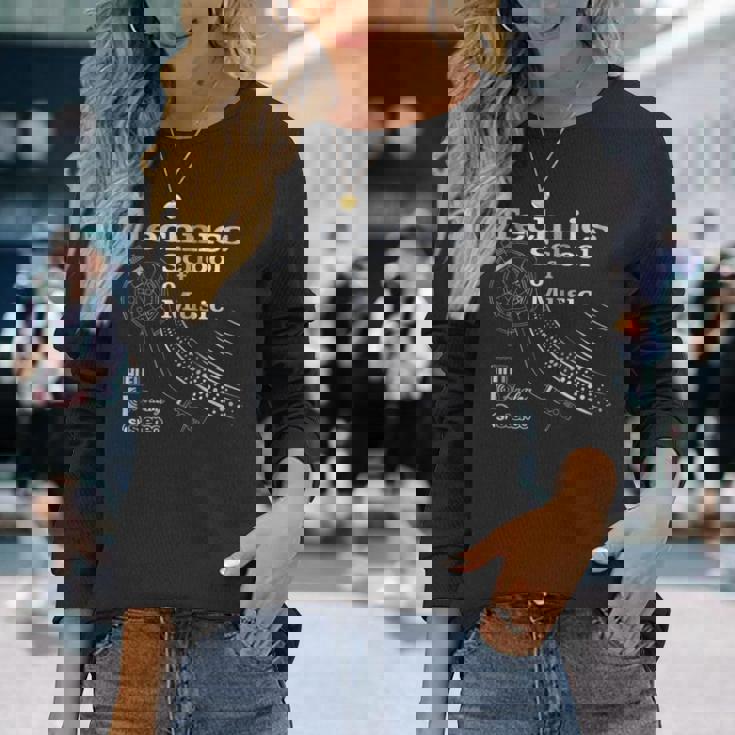 テクニックス・スクール・オブ・ミュージック 長袖Tシャツ 彼女への贈り物