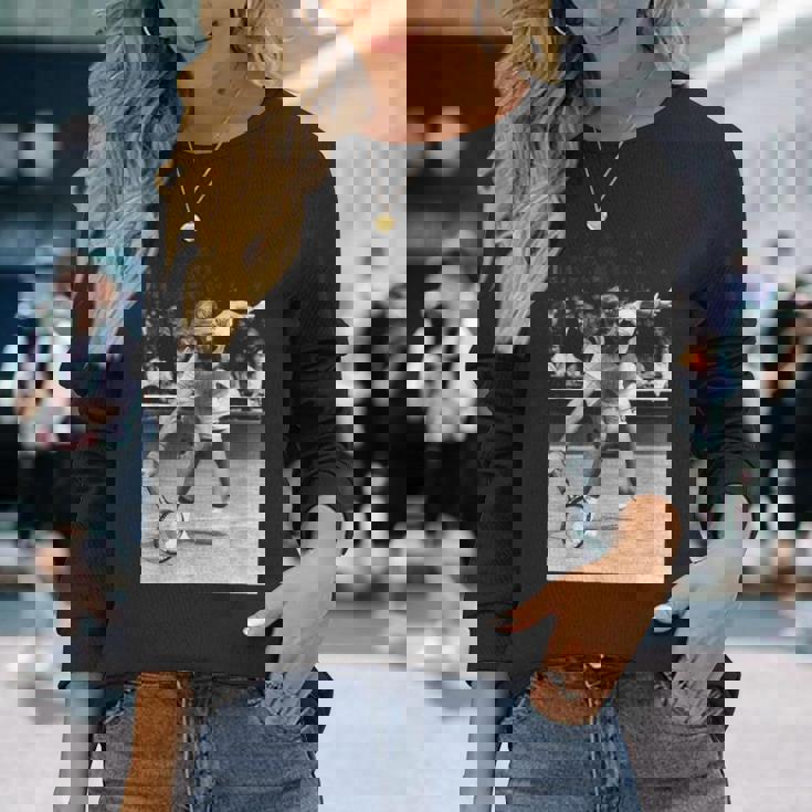 テニスプレーヤー ビョルン・ボルグ 1980 長袖Tシャツ 彼女への贈り物