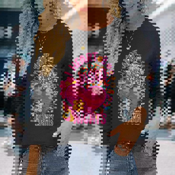 ディスコ グルービー ヒッピー 70年代 80年代 ヴィンテージ 70年代ディスコ衣装 長袖Tシャツ 彼女への贈り物