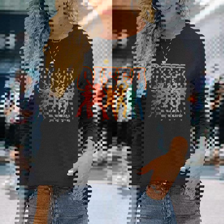 ディスコパーティダンス 長袖Tシャツ 彼女への贈り物