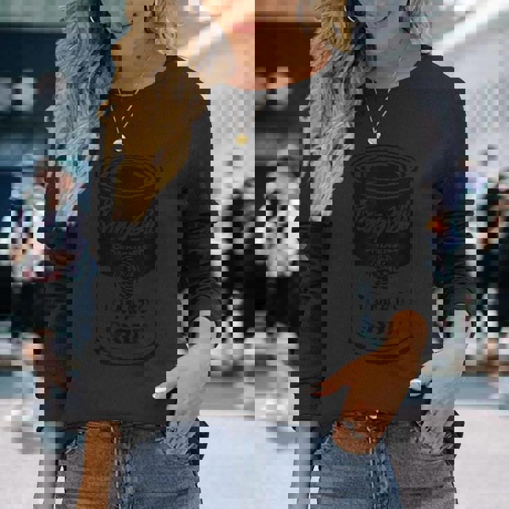 トマトスープtシャツ ポップアートモチーフ レディースtシャツ メンズ 長袖Tシャツ 彼女への贈り物