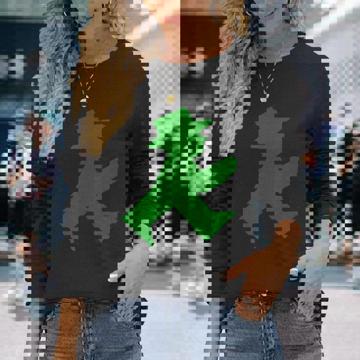 トラフィックライトマン ウォーカー 長袖Tシャツ 彼女への贈り物