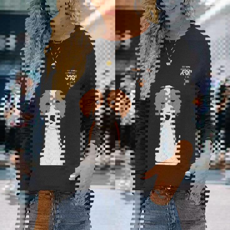 ドッグシリーズ「コーイケルホンディエ」 長袖Tシャツ 彼女への贈り物