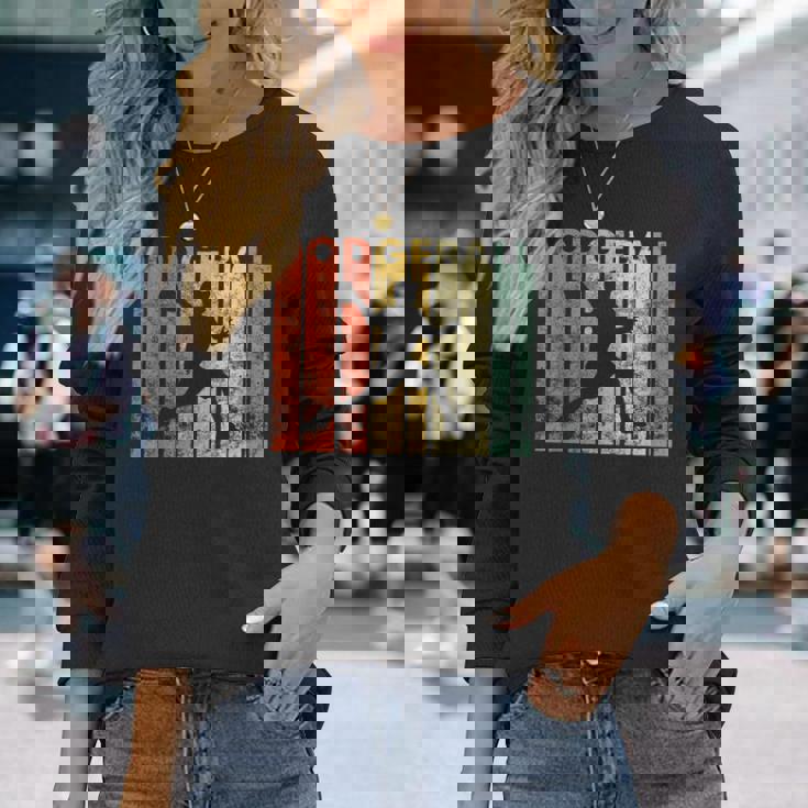 ドッジボール選手 レトロ ドッジボール ギフト 長袖Tシャツ 彼女への贈り物