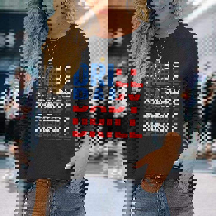 ドリル ベビー ドリル トランプ 2024 マーチ ドリル ベビードリル 長袖Tシャツ 彼女への贈り物