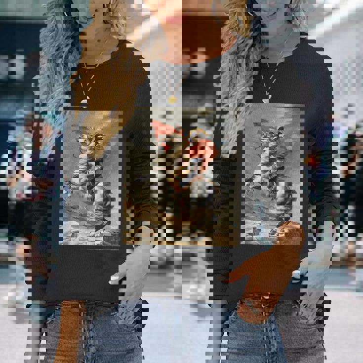 ナポレオン・ボナパルト ジャック・ルイ・デイヴィッド ネオクラシシズムアート 長袖Tシャツ 彼女への贈り物