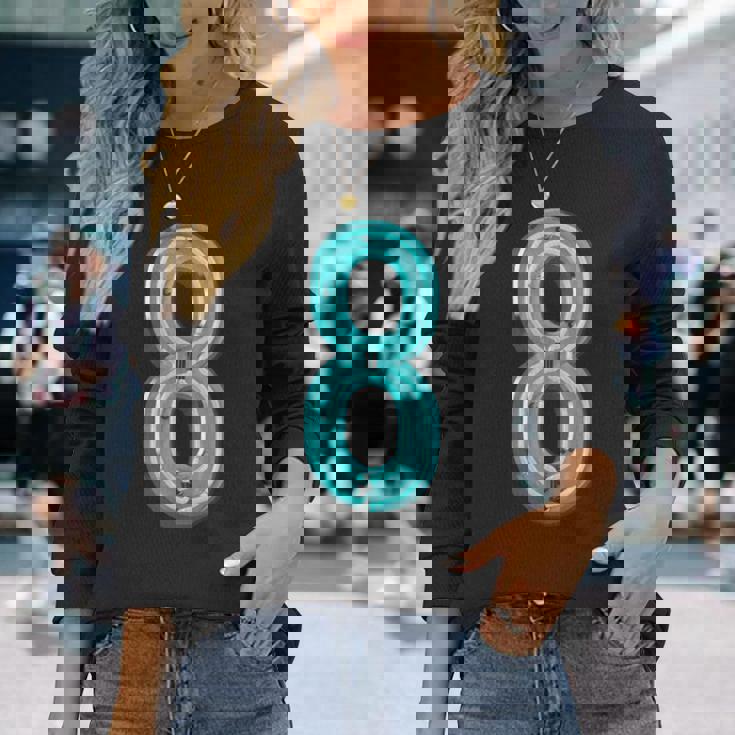 ナンバー8 、ファニーナンバーエイトtシャツ 長袖Tシャツ 彼女への贈り物