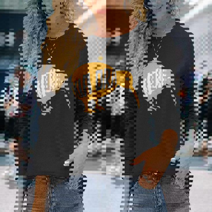 ニュージーランド お土産 キウイ鳥 キア・オラ Be Well ギフト 長袖Tシャツ 彼女への贈り物