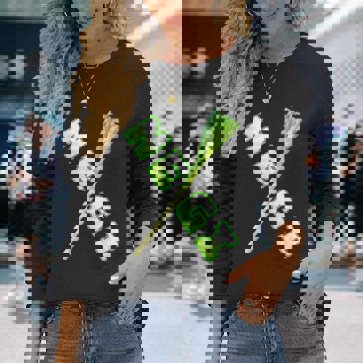 ネギ Negi【The 野菜】葱【変なtシャツ屋さん】面白いポップ デザイン 長袖Tシャツ 彼女への贈り物