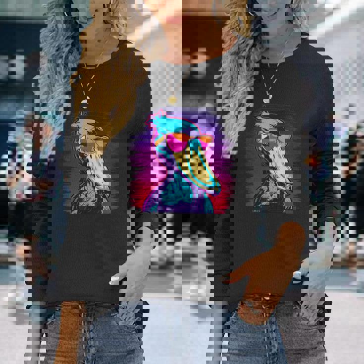 ハシビロコウ 鳥類 鳥類学者 ホエールビル 動物 長袖Tシャツ 彼女への贈り物