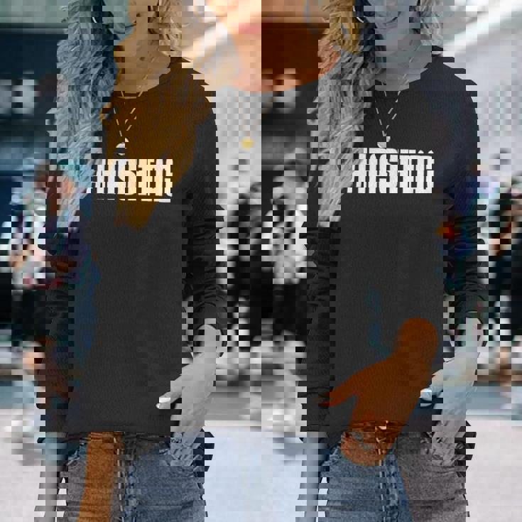 ハッシュタグ 面白いハッシュタグ 長袖Tシャツ 彼女への贈り物