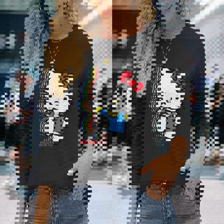 ハローキティ Usデザイン カラフル 長袖Tシャツ 彼女への贈り物